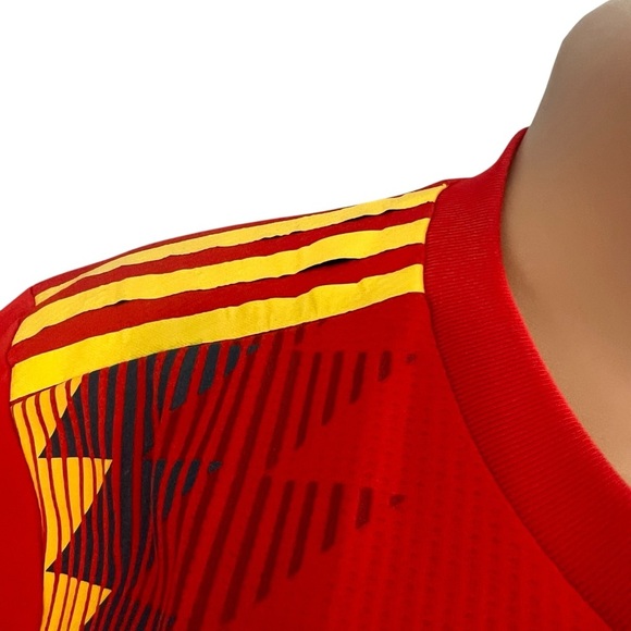 3/$30 🍂 Adidas Spain National Team Soccer Red Jersey 2018 - Picture 8 of 10